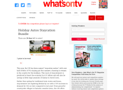 Win Holiday Autos Staycation Bundle