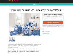 Win Julian Charles bed linen & stylish accessories
