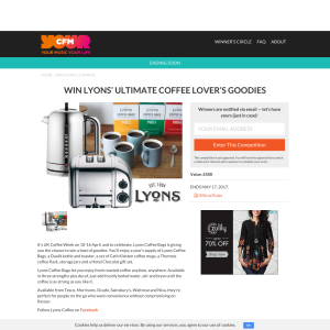 Win Lyons' ultimate coffee lover's goodies worth £500