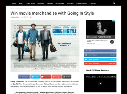 Win movie merchandise with Going In Style