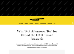 Win 'Not Afternoon Tea' for two at the OXO Tower Brasserie
