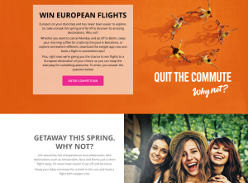 Win Pair of Flights to any European destination