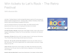 Win Pair of tickets to Let's Rock - The Retro Festival