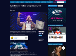 Win Pair of tickets to see Craig David
