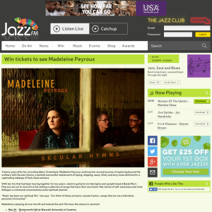 Win Pair of tickets to see Madeleine Peyroux