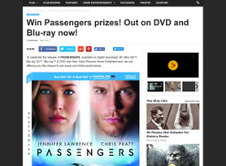 Win Passengers on DVD and a selection of merchandise