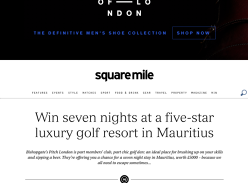Win seven nights at a five-star luxury golf resort in Mauritius