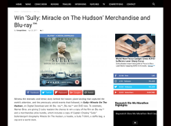 Win Sully: Miracle on The Hudson on Blu-ray and merchandise