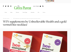 Win Supplements By Unbeelievable Health & A Gold Vermeil Bee Necklace
