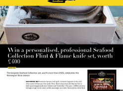 Win The Flint & Flame Seafood Collection knife set worth £400