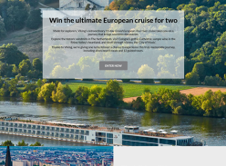 Win the ultimate European cruise for two