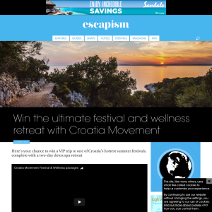 Win the ultimate festival and wellness retreat with Croatia Movement