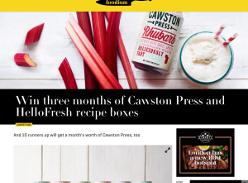 Win three months of Cawston Press and HelloFresh recipe boxes