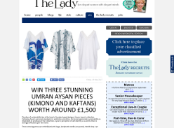 Win three stunning Umran Aysan pieces (kimono and kaftans) worth around £1,500