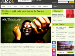 Win tickets and 2 night hotel stay for the Rye Jazz Festival