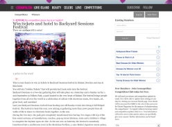 Win tickets and hotel to Backyard Sessions Festival