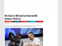 Win Tickets To BBC Good Food Show And BBC Gardeners’ World Live