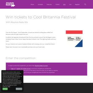 Win tickets to Cool Britannia Festival