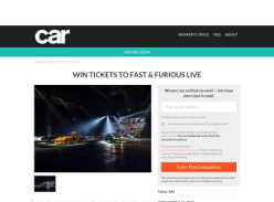 Win tickets to Fast & Furious Live