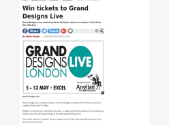Win tickets to Grand Designs Live