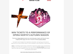 Win tickets to Opera North's Autumn Season & an overnight stay