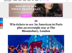 Win tickets to see An American in Paris plus an overnight stay at The Bloomsbury, London