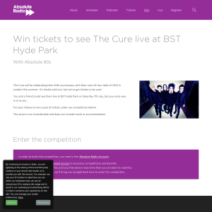 Win tickets to see The Cure live at BST Hyde Park