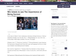 Win tickets to see The Importance of Being Earnest