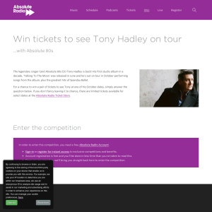 Win tickets to see Tony Hadley on tour