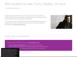 Win tickets to see Tony Hadley on tour