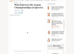 Win tickets to the Aegon Championships at Queen’s
