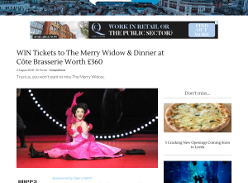 Win Tickets to The Merry Widow & Dinner at Côte Brasserie