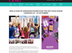Win Tickets to the OM Yoga Show