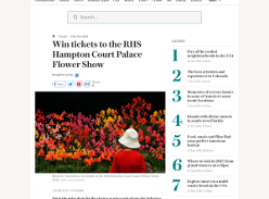 Win tickets to the RHS Hampton Court Palace Flower Show