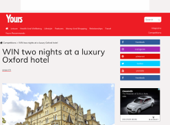 Win two nights at a luxury Oxford hotel