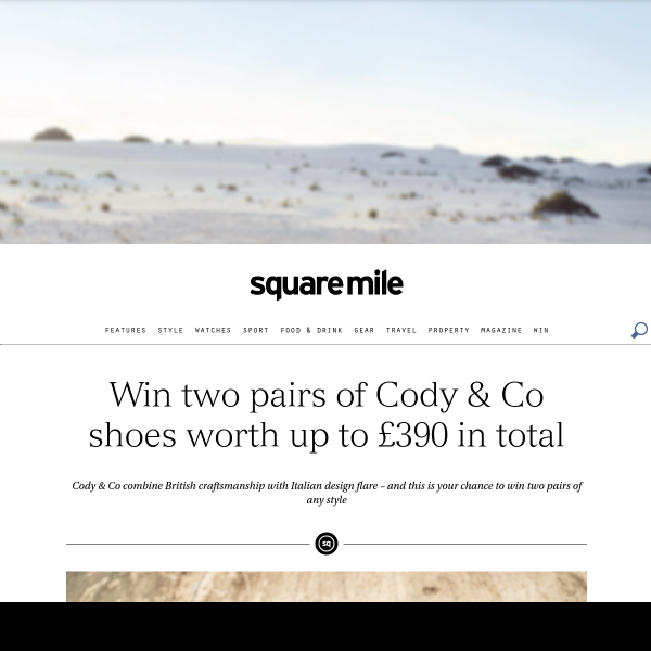 Win two pairs of Cody & Co shoes