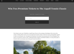 Win Two Premium Tickets to The Aspall Tennis Classic at The Hurlingham Club