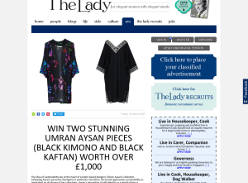Win two stunning Umran Aysan pieces (Black kimono and black kaftan) worth over £1,000