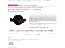 Win Two tickets to The Indulgence Show