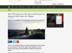 Win VIP tickets for The Turn of the Screw at Regent's Park Open Air Theatre