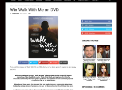 Win Walk With Me on DVD