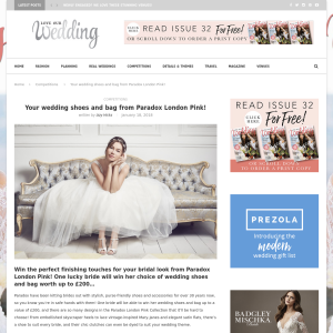 Win Wedding Shoes and Bag from Paradox London Pink