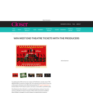 Win West End Theatre Tickets with The Producers