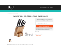 Win Zyliss Control 5-piece Knife Block worth £140