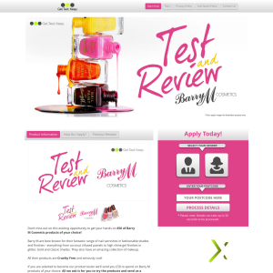 Get, Test and Keep Barry M cosmetics
