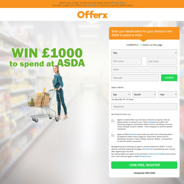 Win £1,000 to spend at ASDA