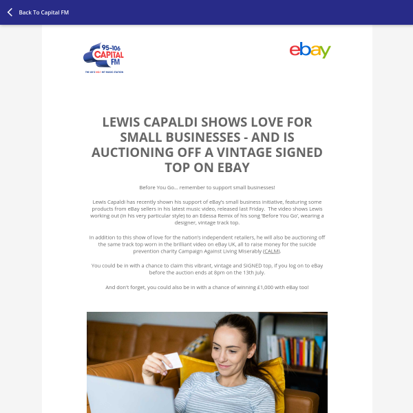 Win £1,000 to spend on Ebay