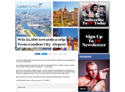 Win £1,500 towards a trip from London City Airport