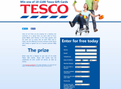 Win 1 of 10 £100 Tesco gift cards