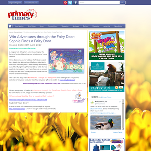 Win 1 of 10 Adventures through the Fairy Door: Sophie Finds a Fairy Door